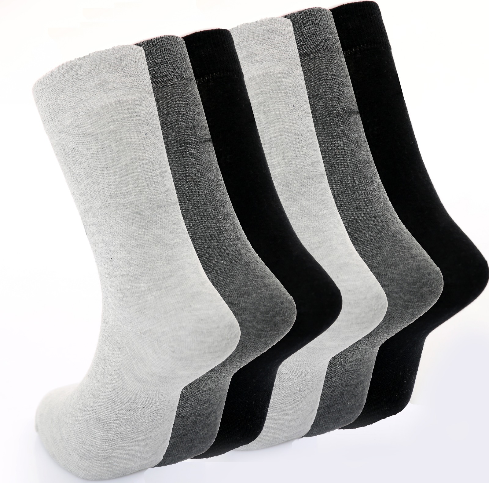 Men’s 7pk Plain Dark Astd Formal Dress Socks