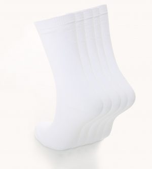 Children's 3pk Plain White Cotton Rich Socks